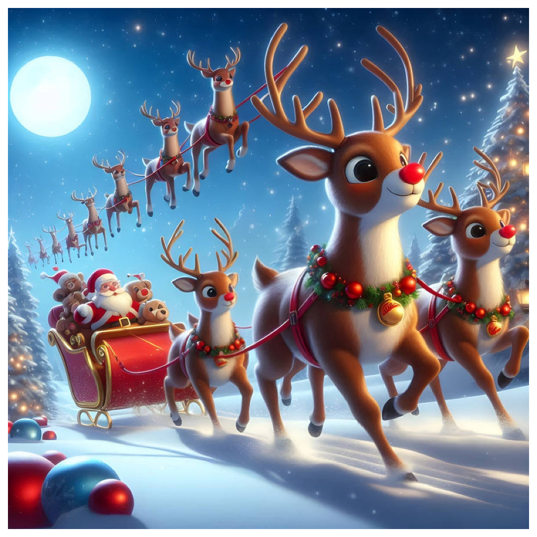 reindeers-rudolph-group-paint-by-number-kit