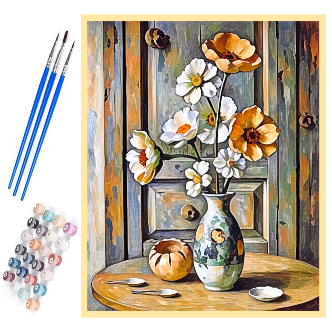 retro-flower-paint-by-number-kit
