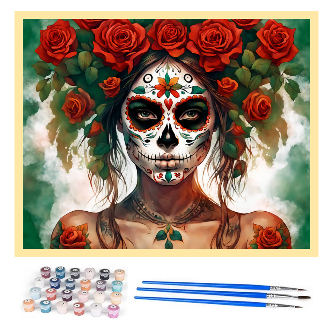 rose-skull-makeup-paint-by-number-kit