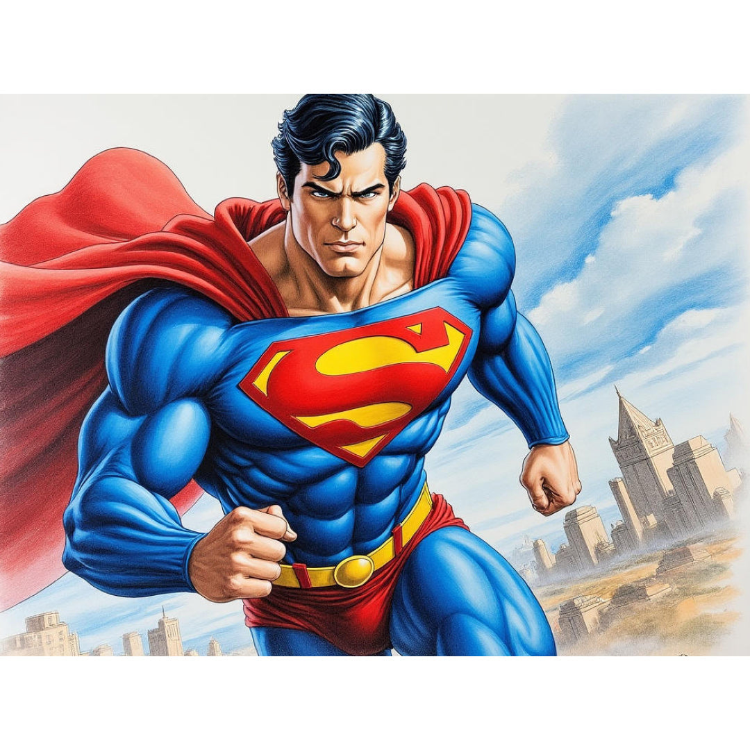 running-superman-paint-by-number-kit