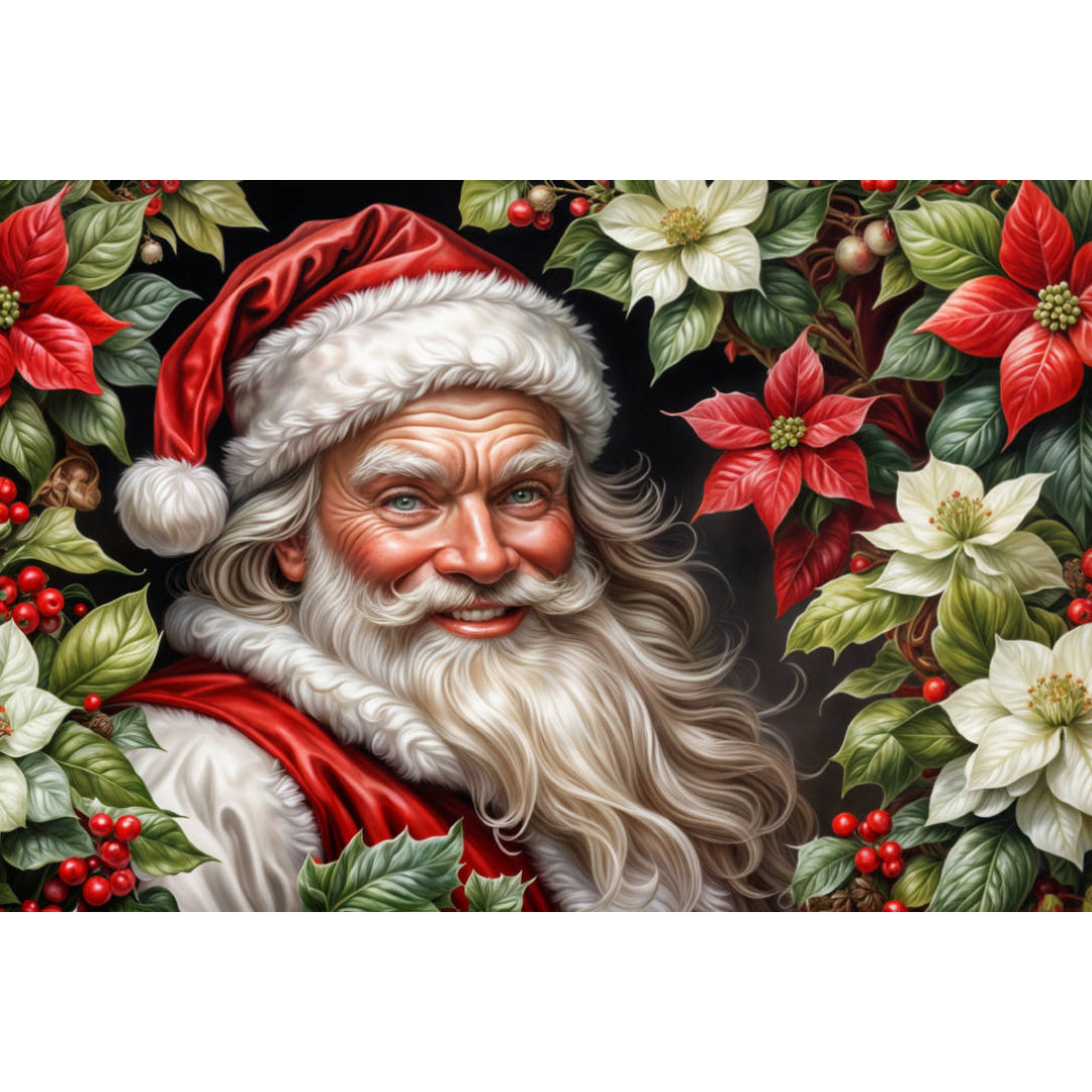 santa-in-flowers-paint-by-number-kit