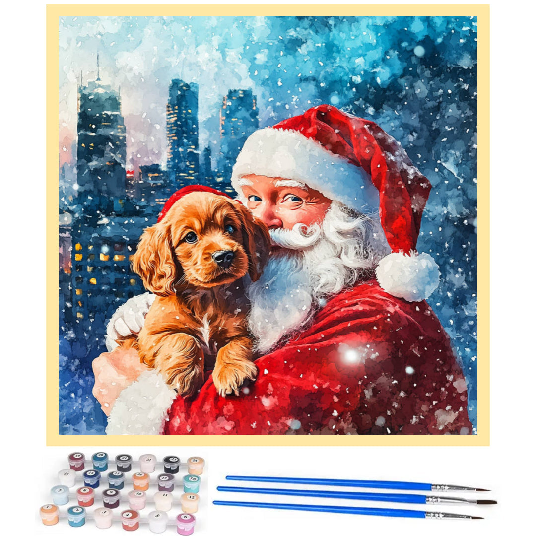 santa-puppy-paint-by-number-kit
