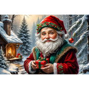 santa-with-a-gift-paint-by-number-kit
