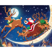 santa-with-reindeer-paint-by-number-kit