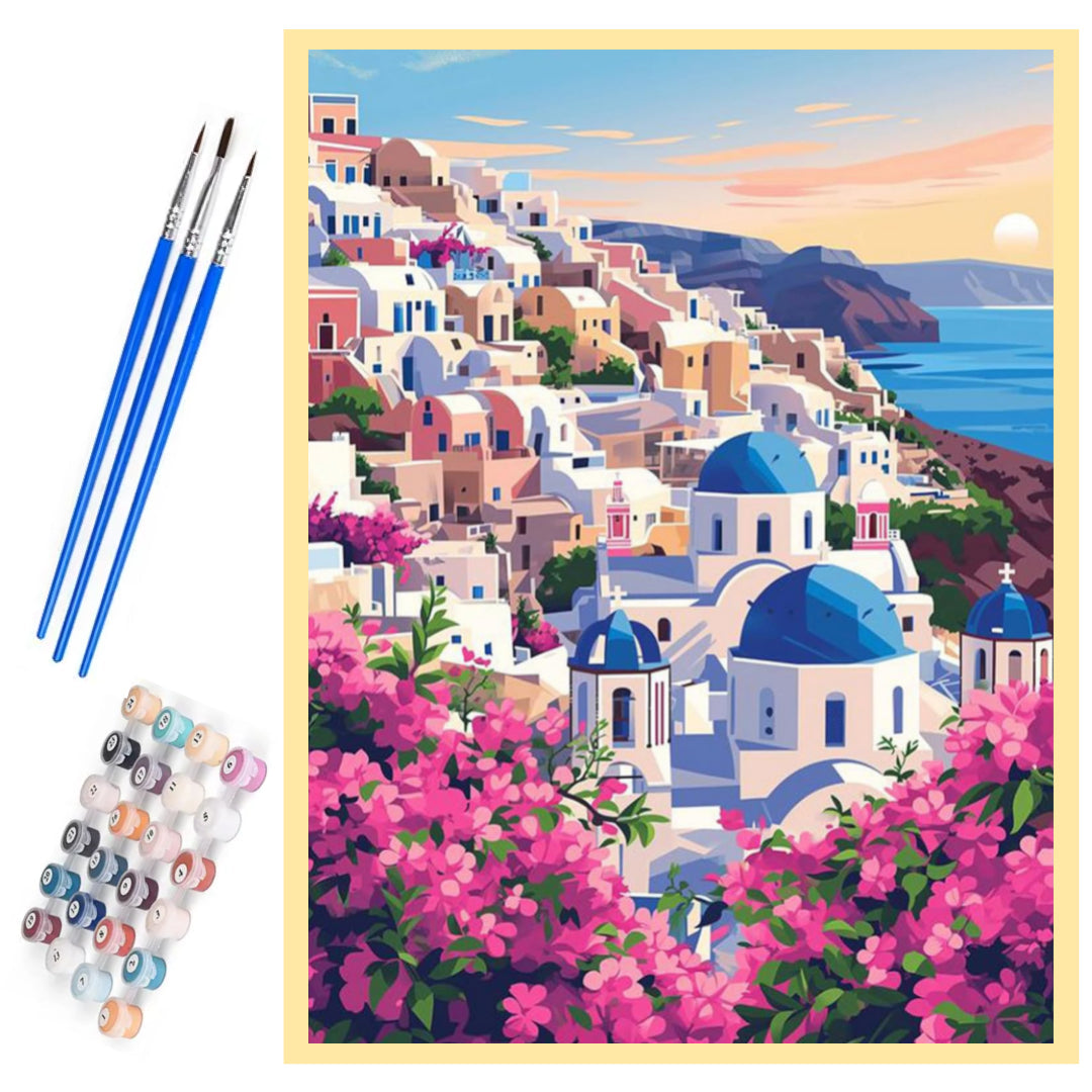 santorini-greece-paint-by-number-kit