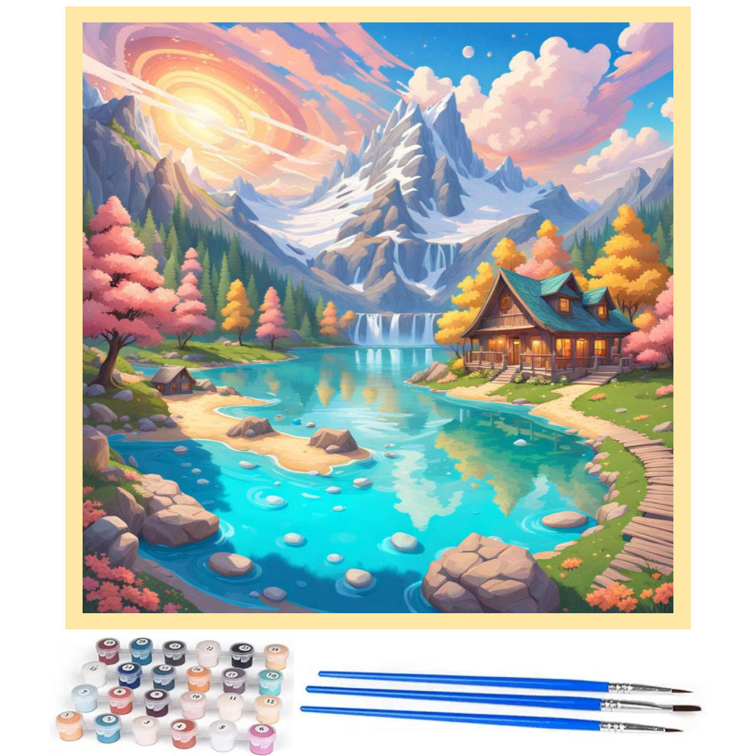 secluded-in-the-mountains-paint-by-number-kit