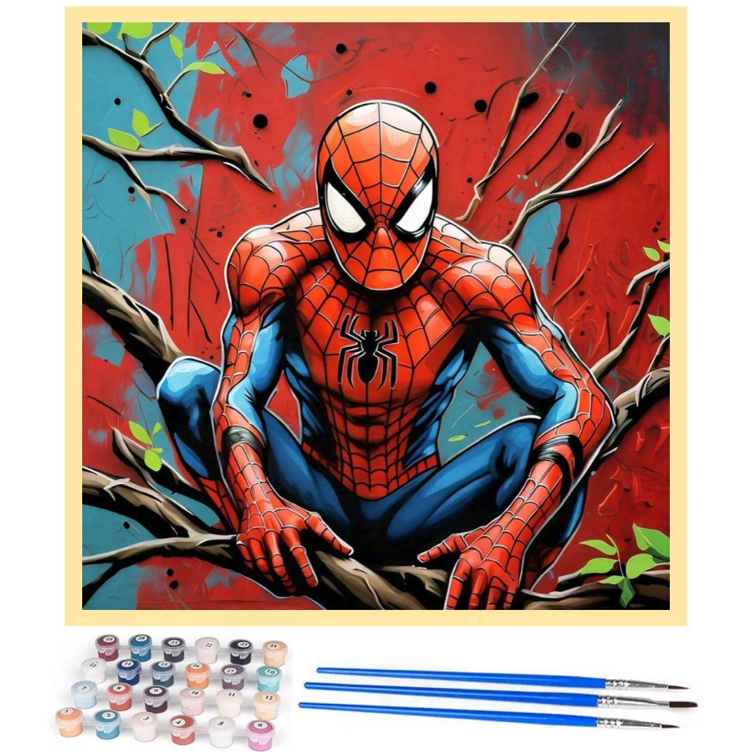 secret-observation-spiderman-paint-by-number-kit