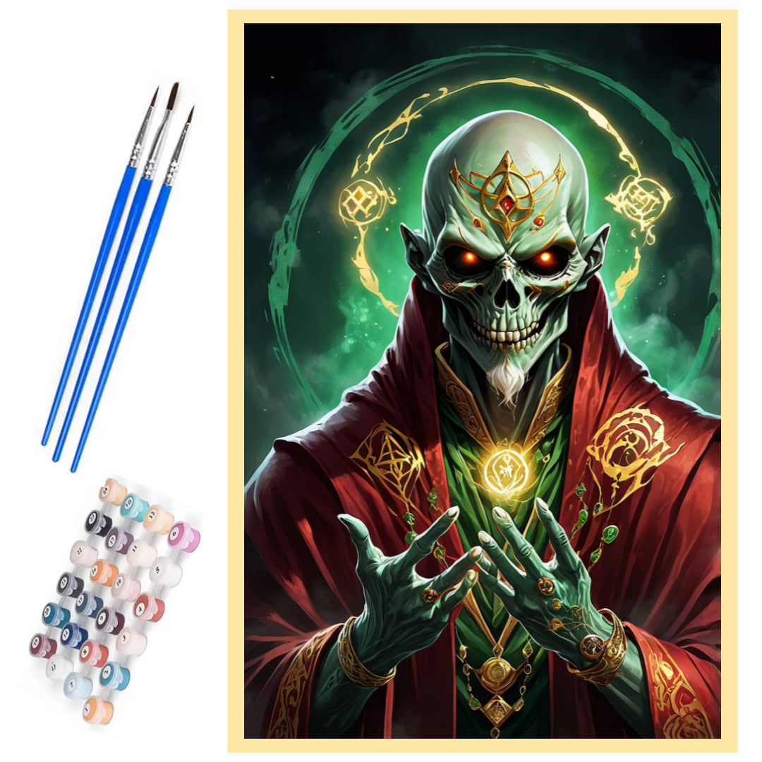 shaman-skull-paint-by-number-kit