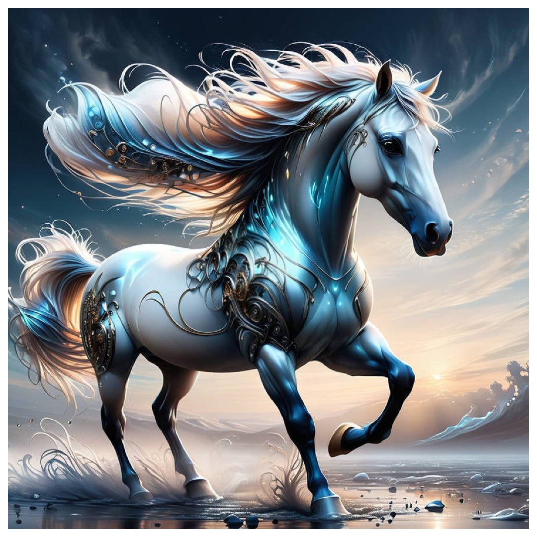 silver-horse-paint-by-number-kit