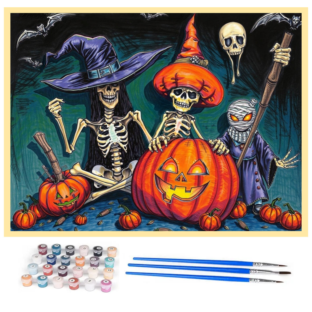 skeleton-halloween-paint-by-number-kit