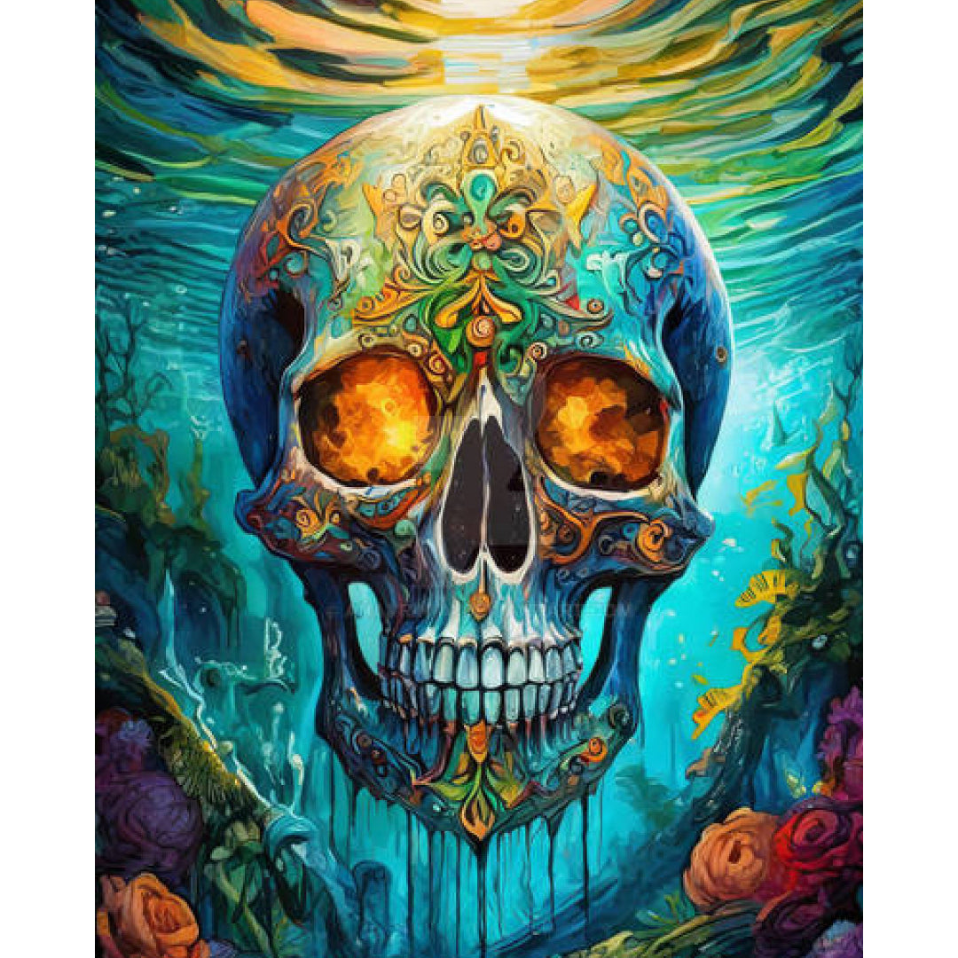 skull-under-water-paint-by-number-kit