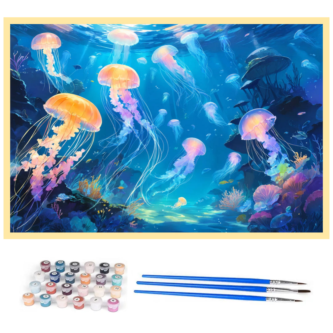 smart-jellyfishes-paint-by-number-kit