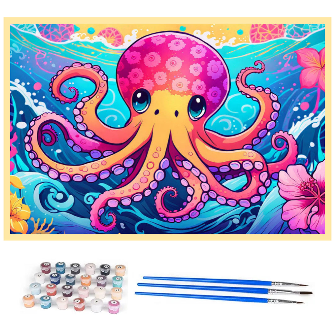 smart-octpus-paint-by-number-kit