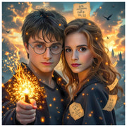 spark-of-love-harry-and-hermione-paint-by-number-kit