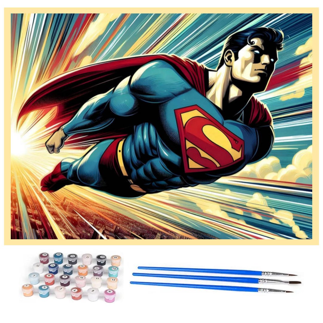 speedy-superman-paint-by-number-kit