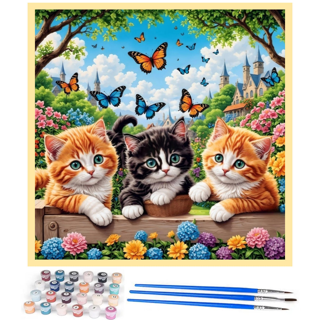 spring-cute-kittens-paint-by-number-kit