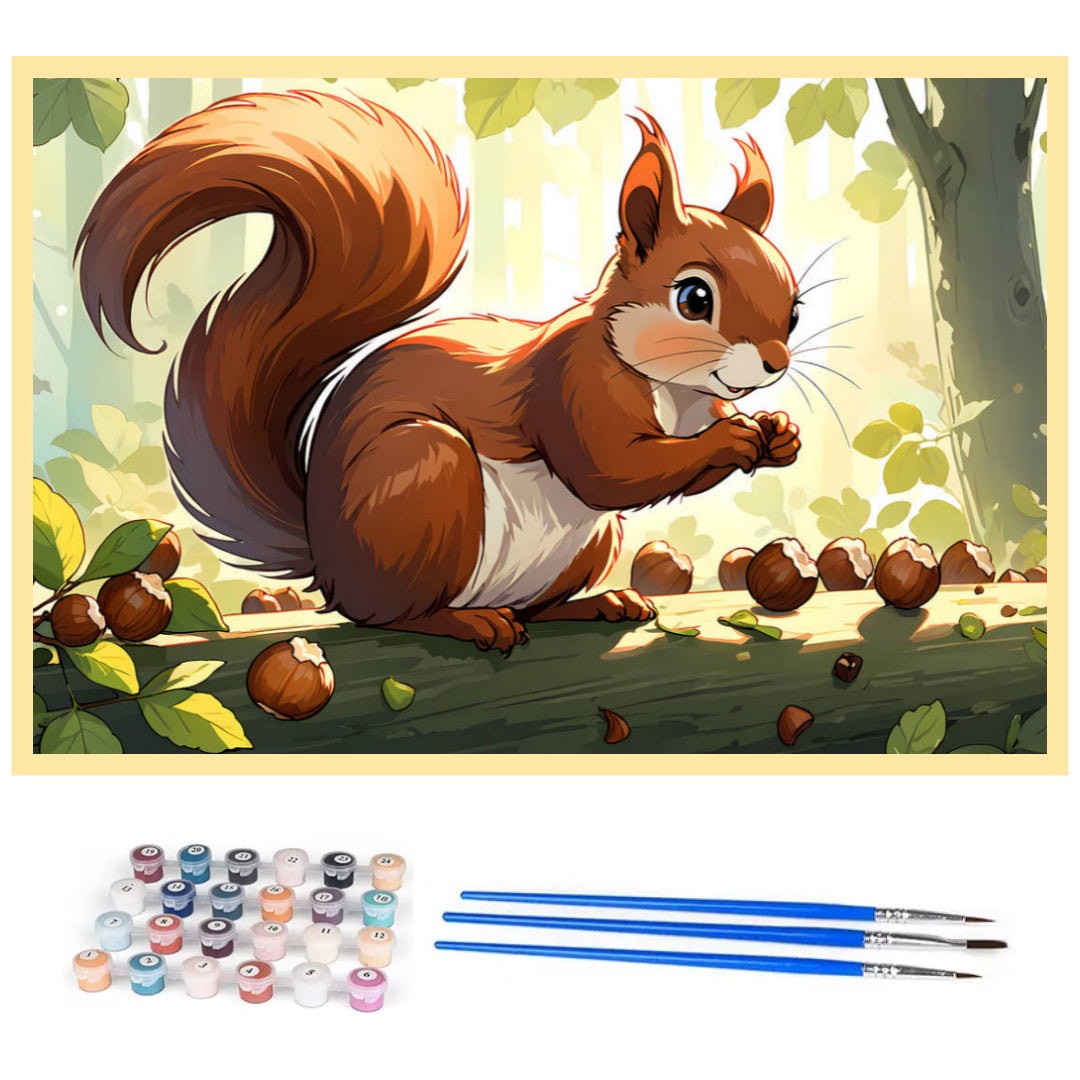 squirrel-and-hazelnuts-paint-by-number-kit