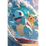 squirtle-pikachu-surfing-paint-by-number-kit