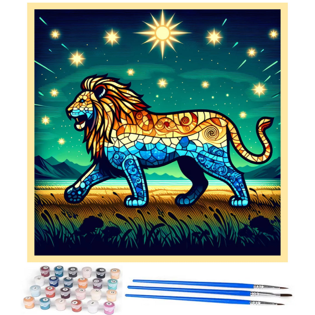 starry-lion-paint-by-number-kit