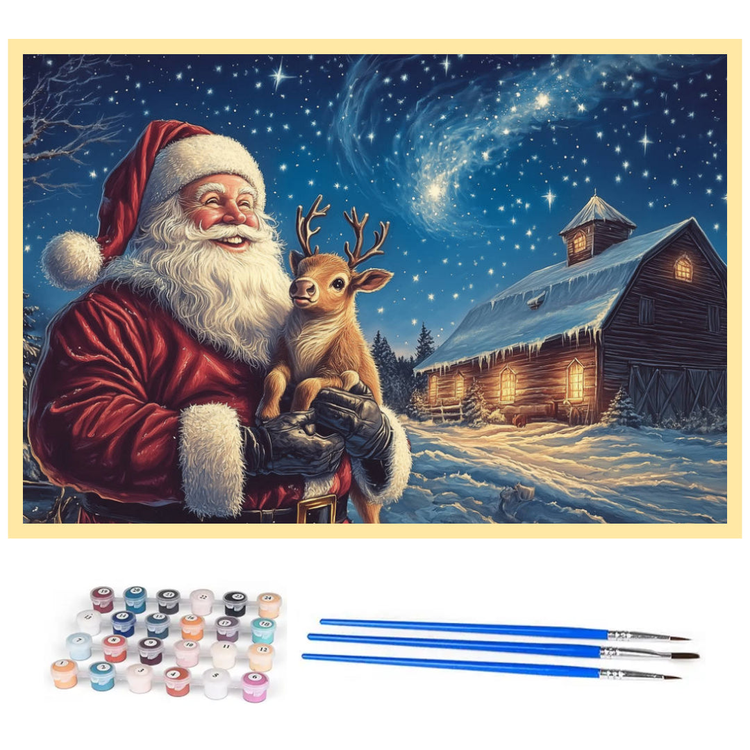 starry-on-christmas-paint-by-number-kit