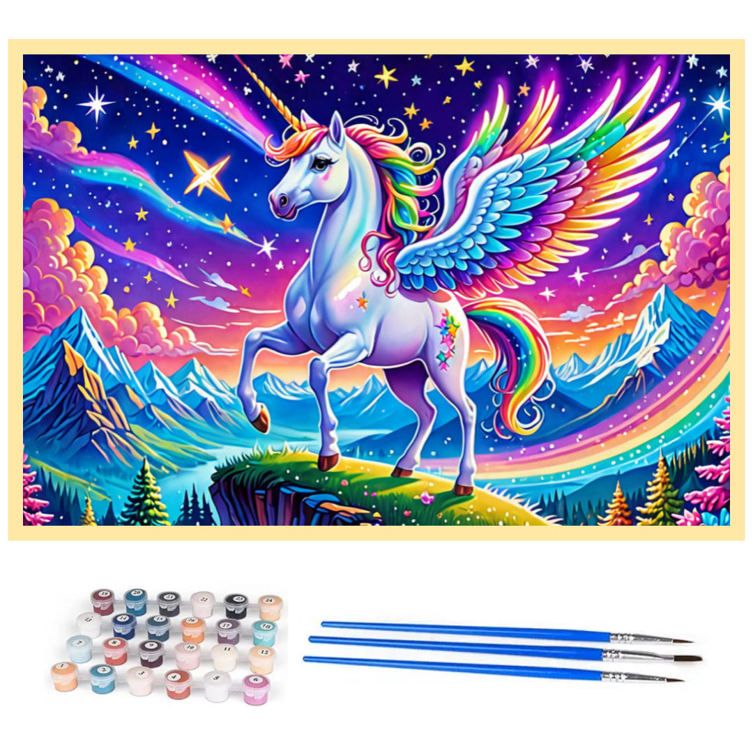 starry-rainbow-unicorn-paint-by-number-kit