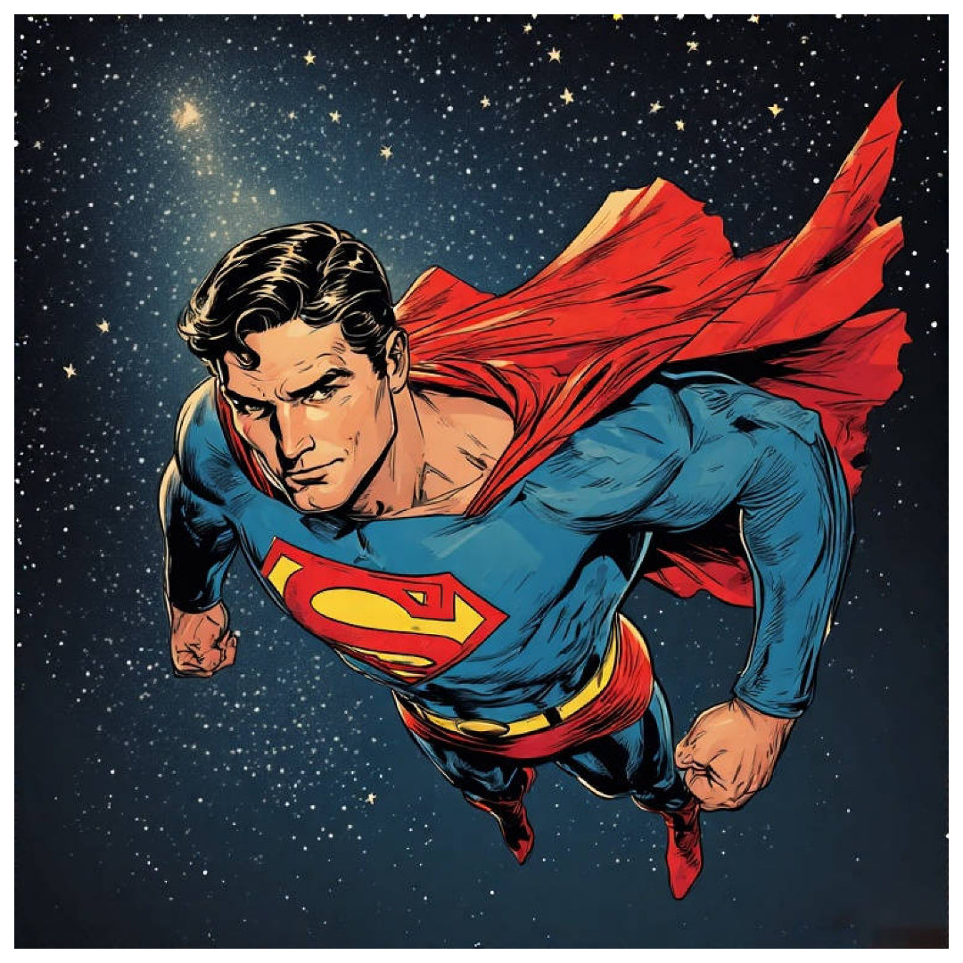 starry-superman-paint-by-number-kit