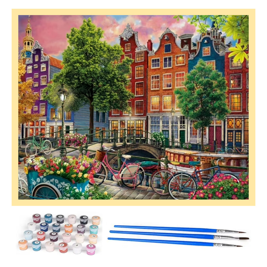 street-of-Amsterdam-paint-by-number-kit