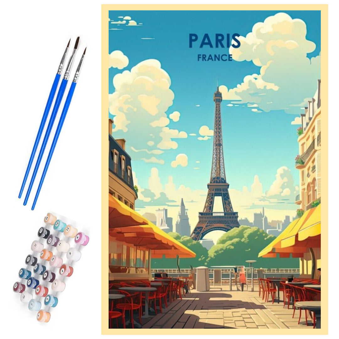 street-paris-paint-by-number-kit