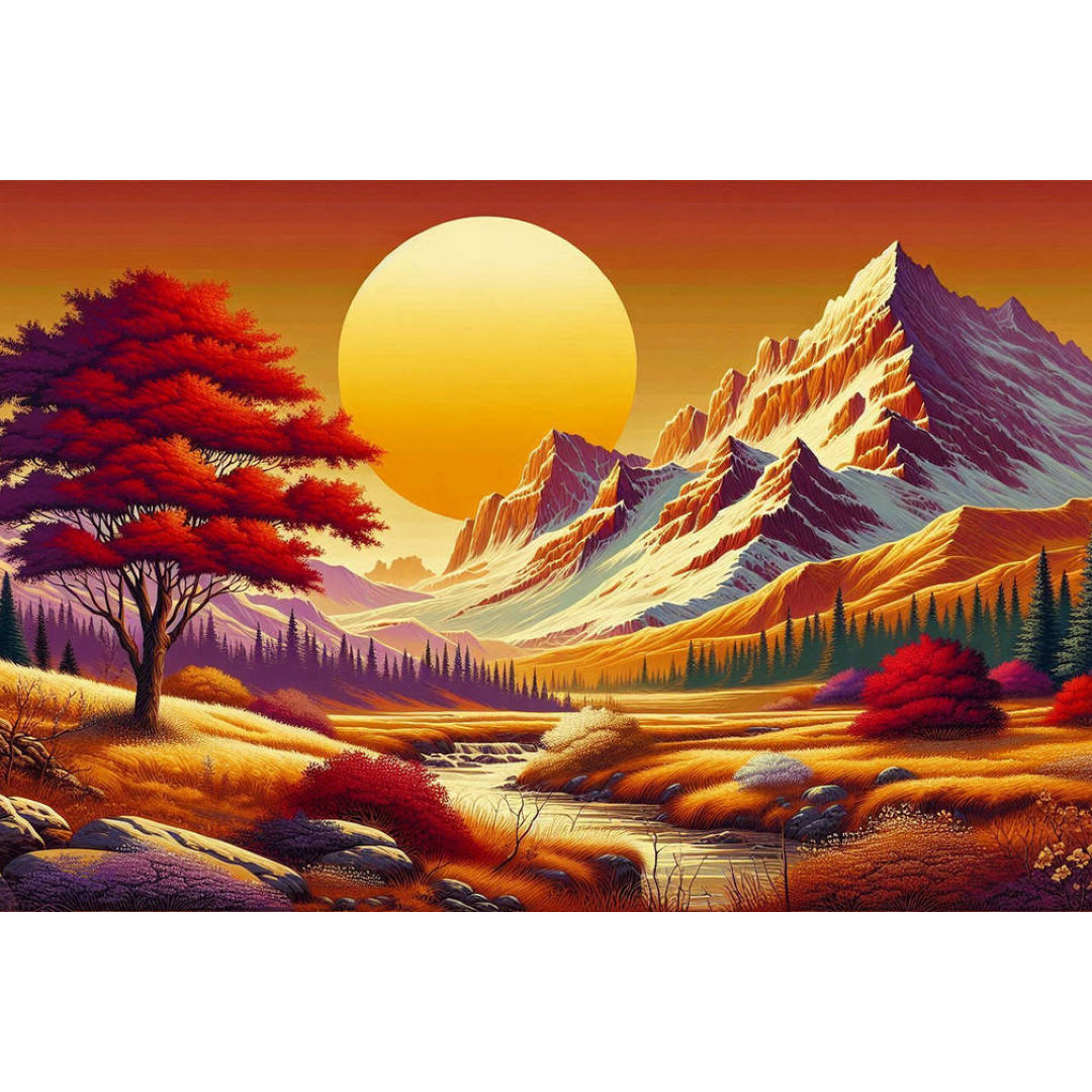 sunset-over-the-mountain-paint-by-number-kit