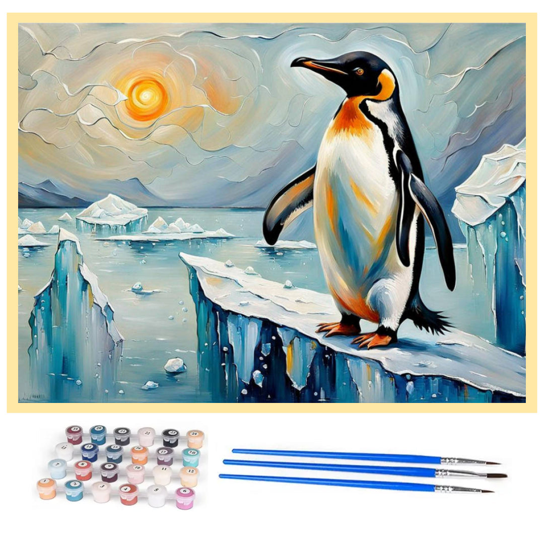 sunset-penguin-paint-by-number-kit