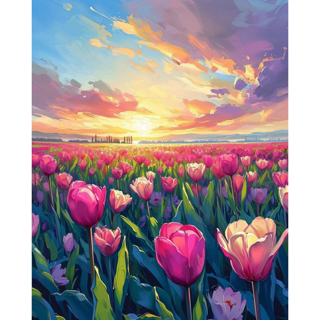 sunset-tulips-field-paint-by-number-kit