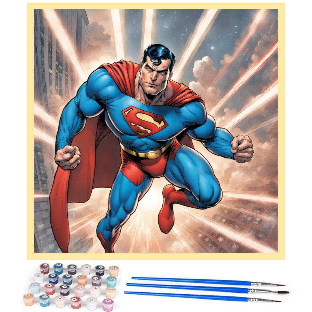 superman-power-paint-by-number-kit