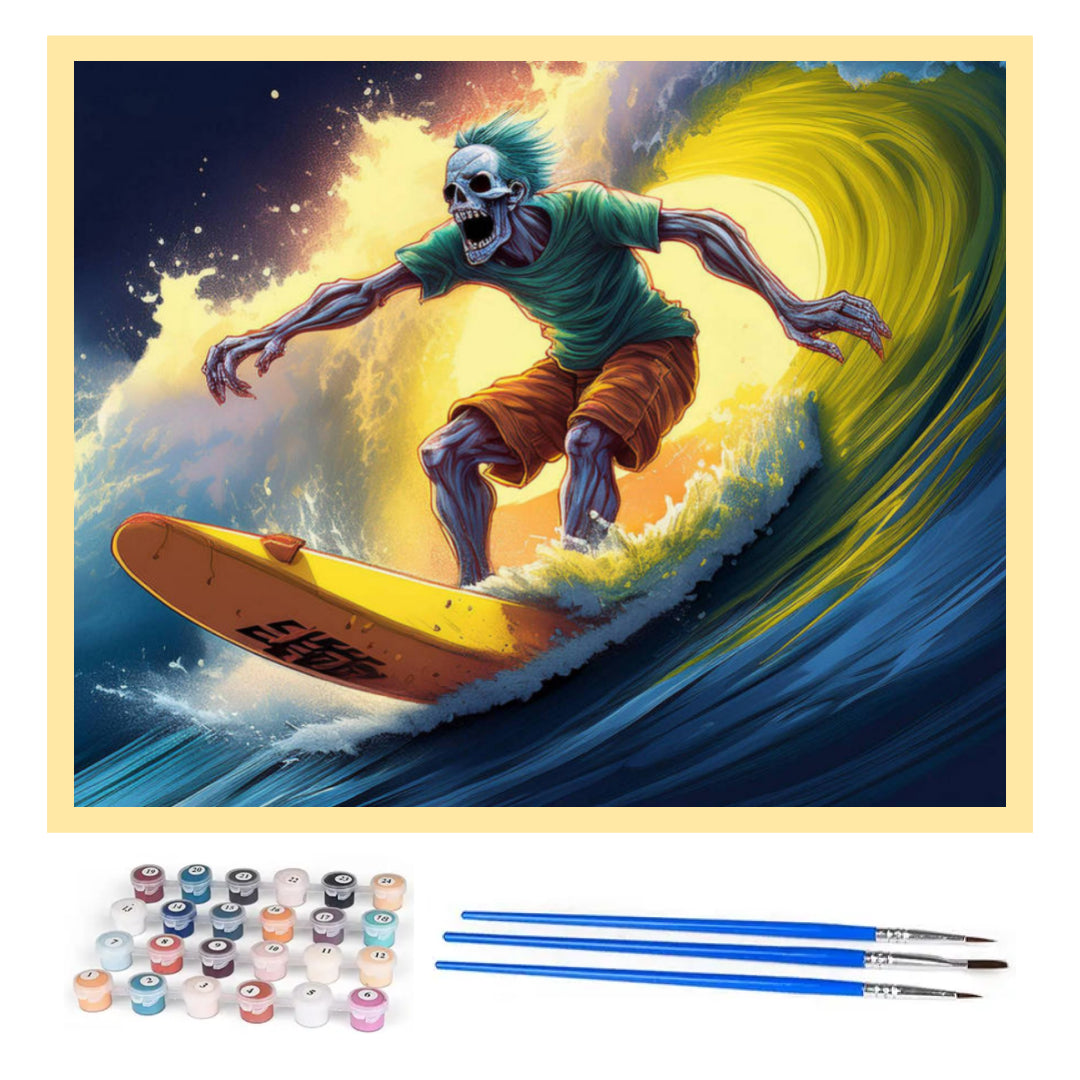 surfing-skeleton-paint-by-number-kit