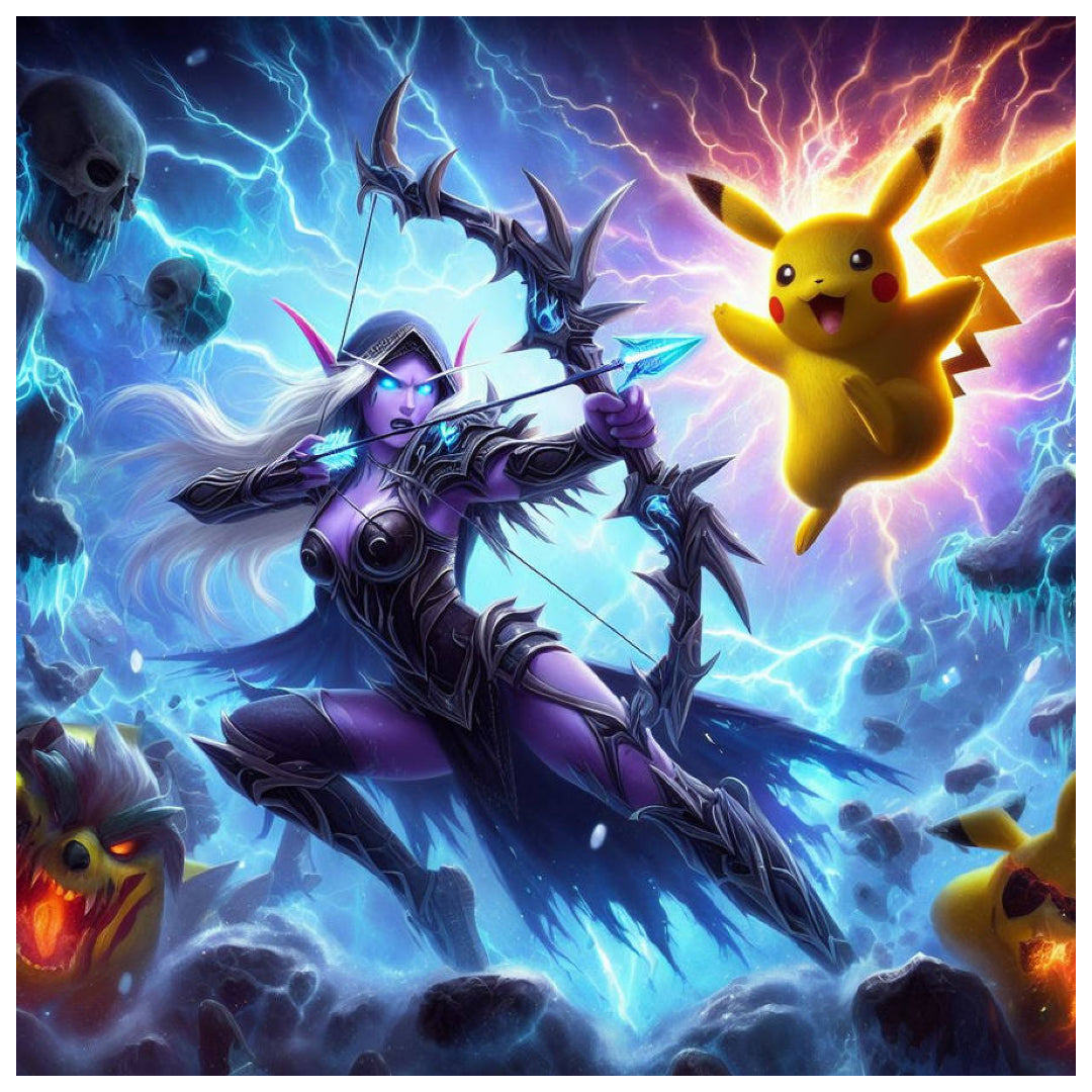 sylvanas-vs-pikachu-paint-by-number-kit