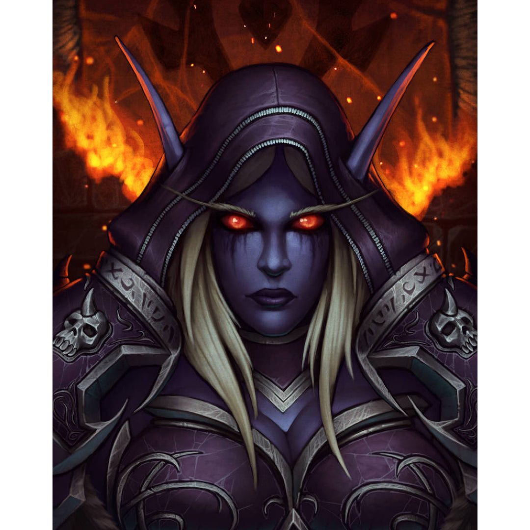 sylvanas-warcraft-paint-by-number-kit