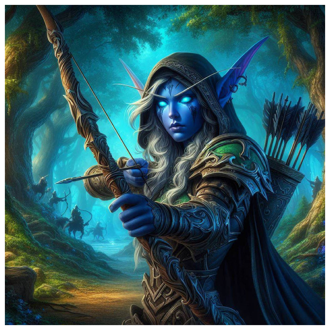 sylvanas-windrunner-warcraft-paint-by-number-kit