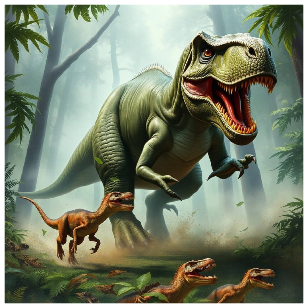 t-rex-chasing-velociraptor-paint-by-number-kit