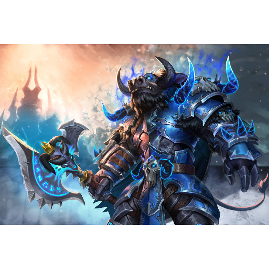 tauren-deathknight-warcraft-paint-by-number-kit