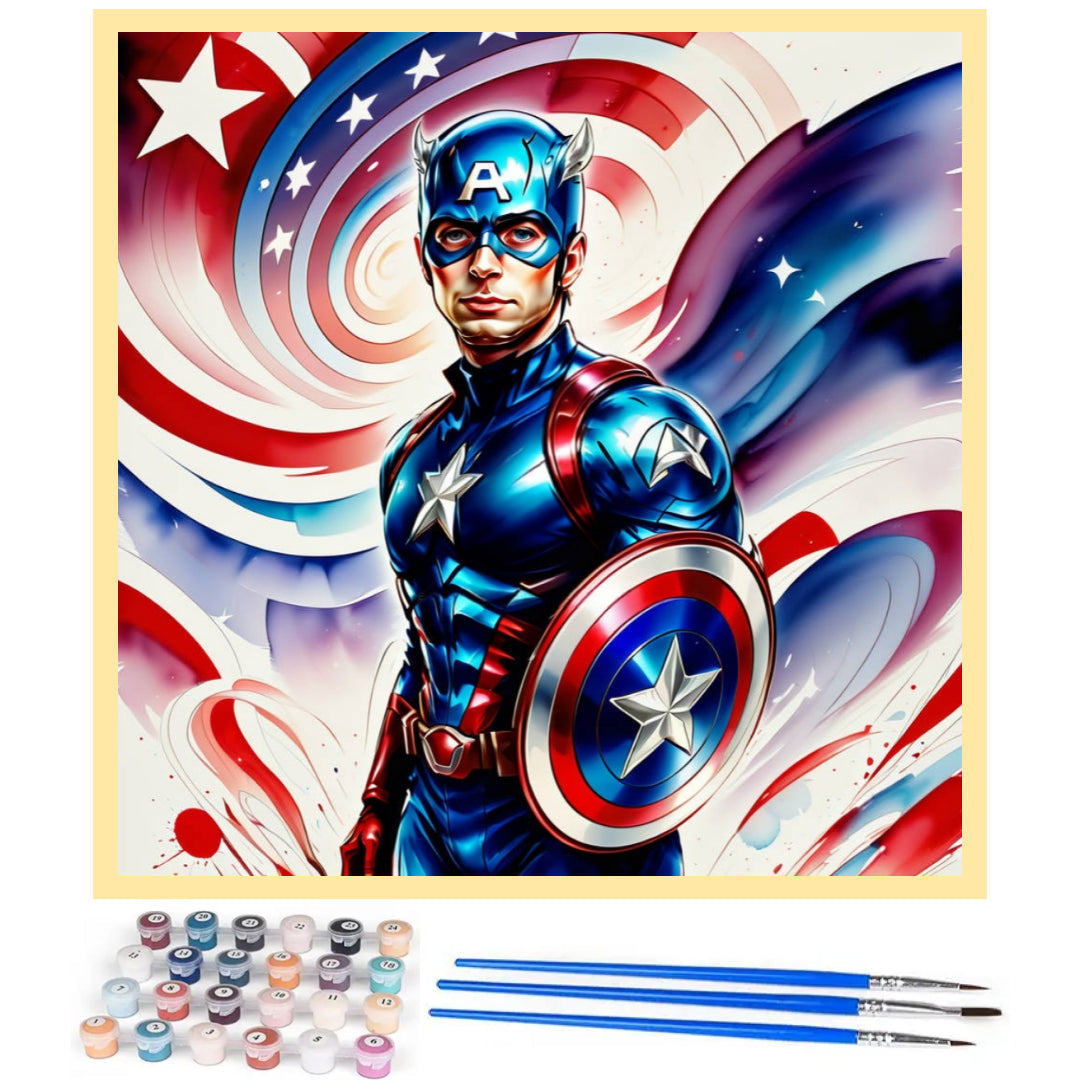 teenager-captain-america-paint-by-number-kit