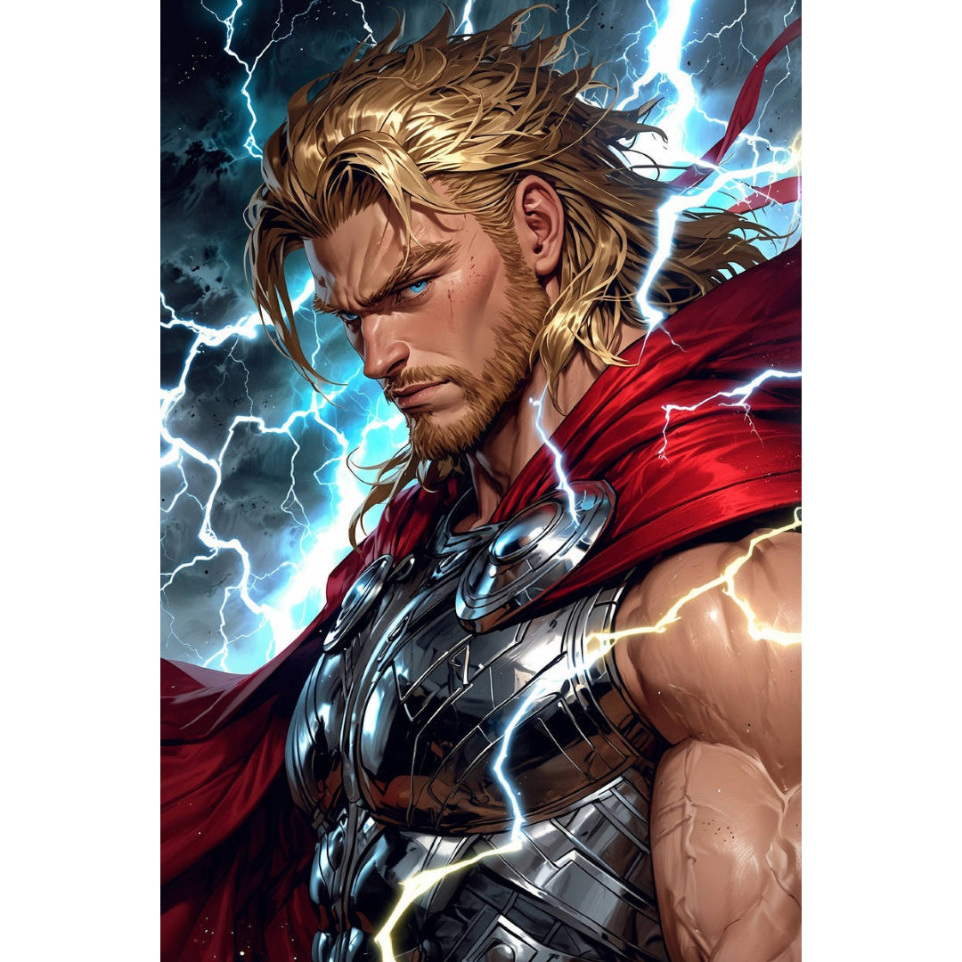 thor-lord-of-thunder-paint-by-number-kit