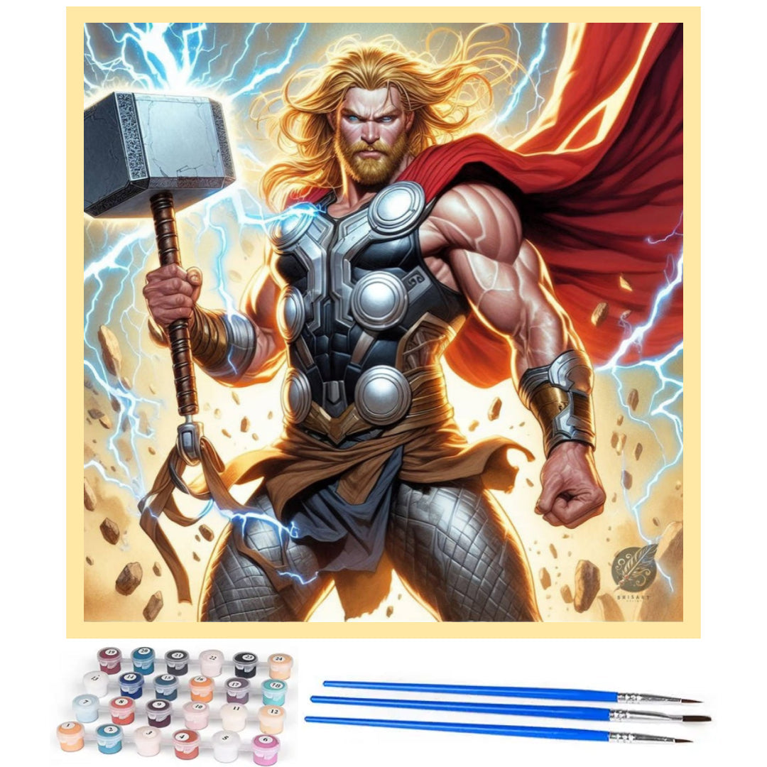 thunder-power-thor-paint-by-number-kit