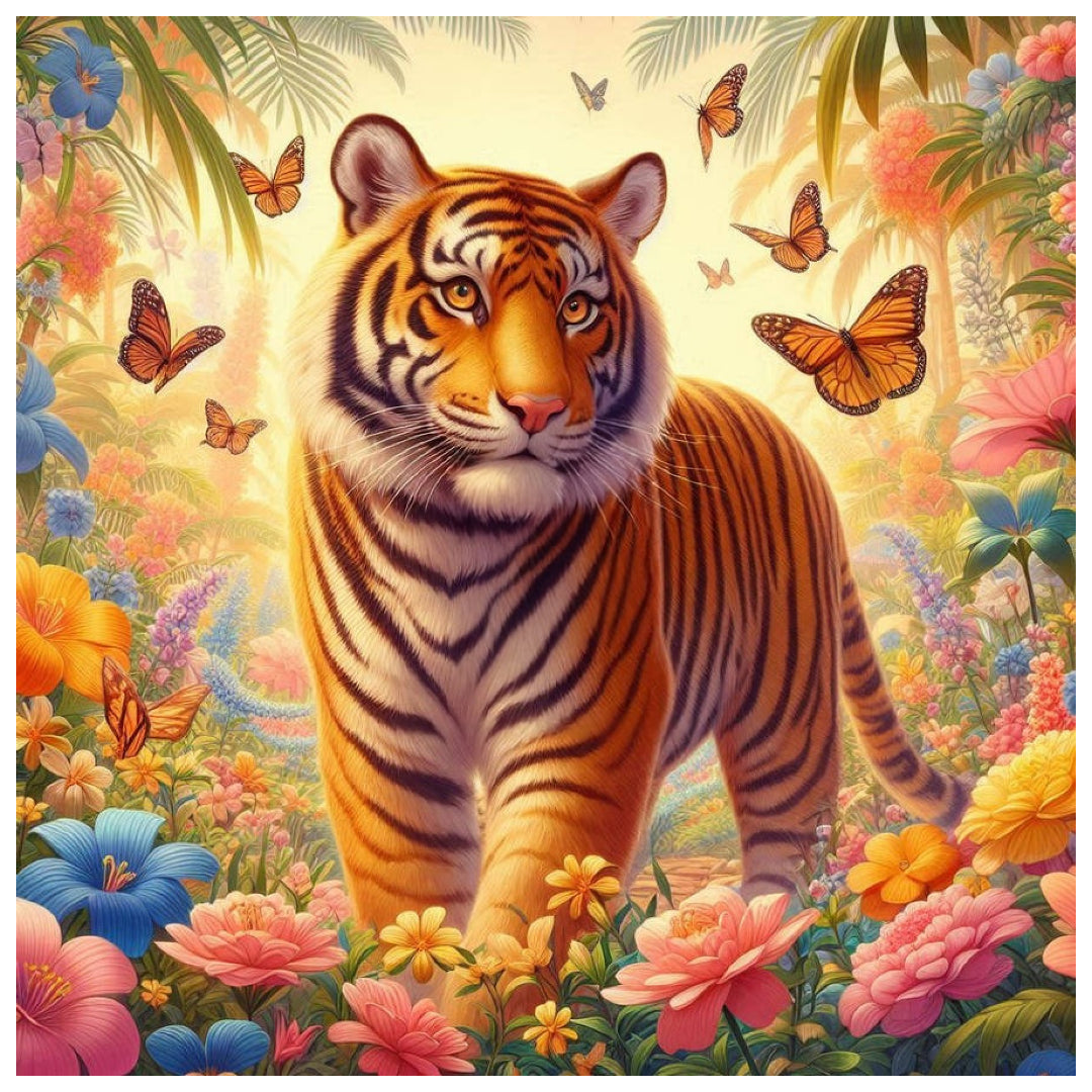 tiger-in-flowers-paint-by-number-kit