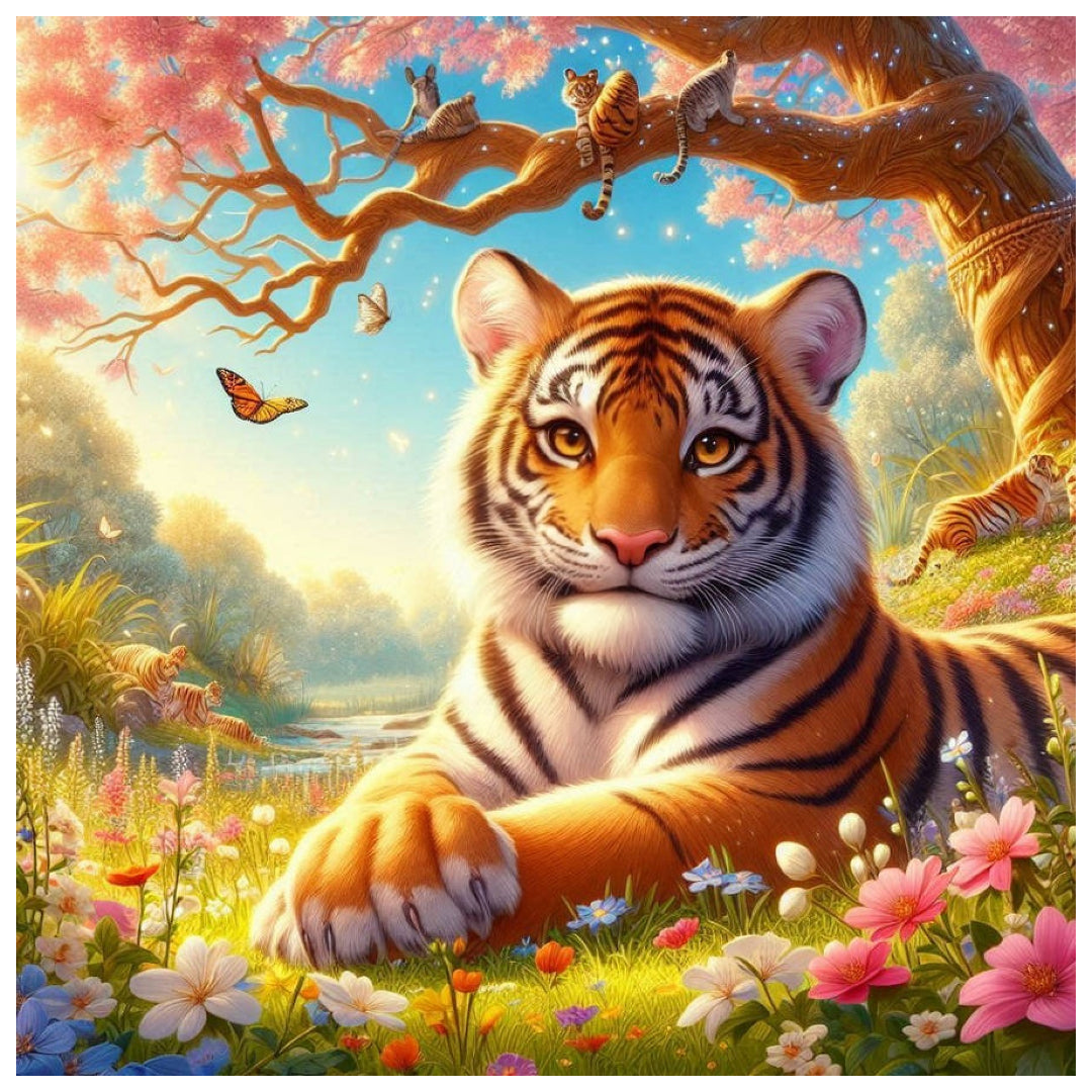 tiger-in-spring-paint-by-number-kit