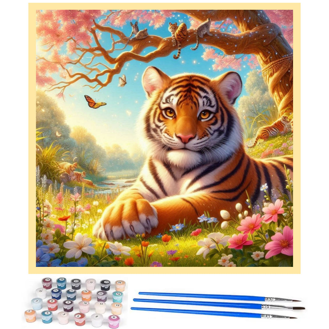 tiger-in-spring-paint-by-number-kit