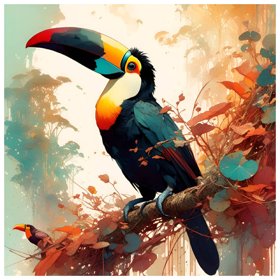 toucan-paint-by-number-kit