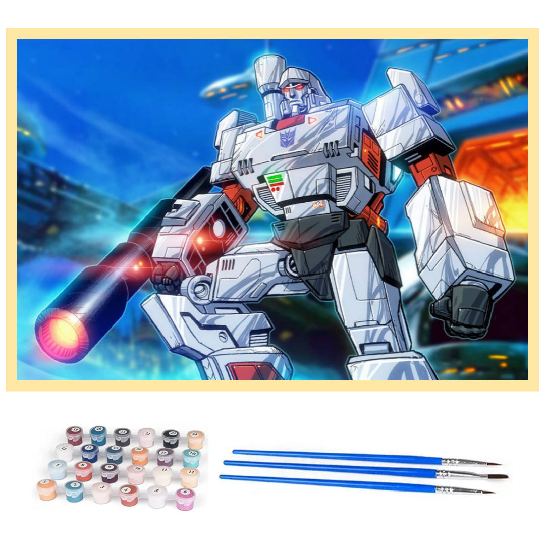 transformers-megatron-paint-by-number-kit
