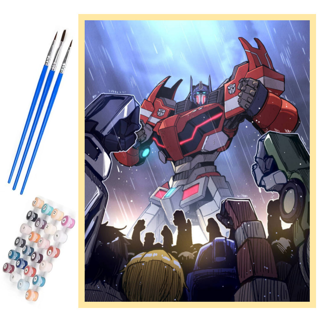 transformers-optimus-prime-paint-by-number-kit