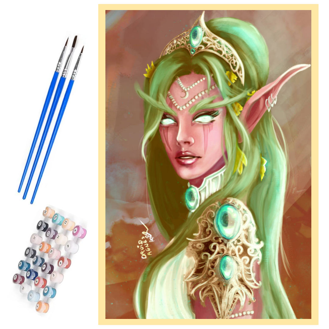 tyrande-whisperwind-warcraft-paint-by-number-kit