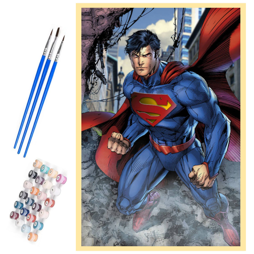 unbeatable-superman-paint-by-number-kit