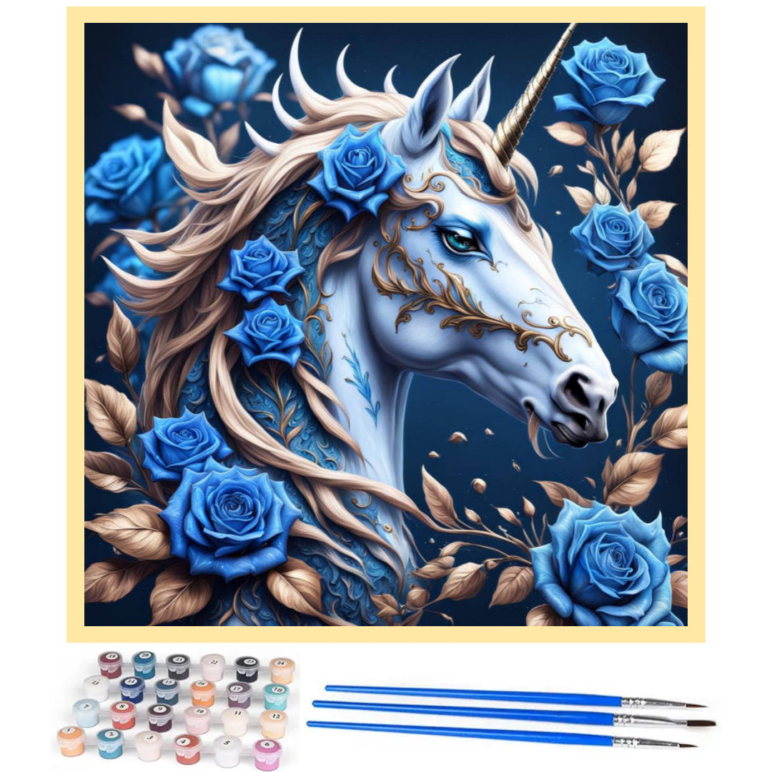 unicorn-with-blue-roses-paint-by-number-kit